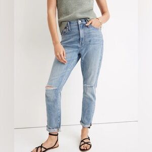 MADEWELL high-rise slim crop boy jean